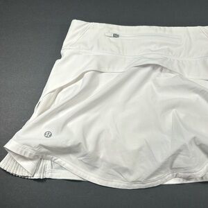 lululemon play off the pleats skirt (white)